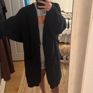 Black free people Oversized Cardigan